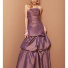 A-Line Strapless Floor Length Taffeta Prom Dress(PDS0063)