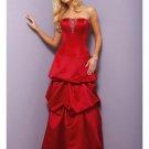 A-Line Strapless Floor Length Satin Prom Dress(PDS0065)