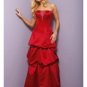 A-Line Strapless Floor Length Satin Prom Dress(PDS0065)