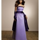 Column/Sheath Strapless Floor Length Satin Prom Dress(PDS0078) for Women's Clothing