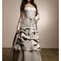 A-Line Strapless Floor Length Satin Prom Dress(PDS0079) for Women's Clothing