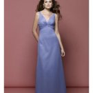 Empire V-neck Floor Length Satin Prom Dress(PDS0047)  for Women's Clothing