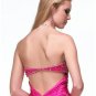 Empire Strapless Sweeping Train Satin Prom Dress(PS0006) for Women's Clothing