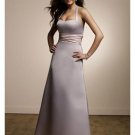 A-Line Halter top Tea-length Satin Prom Dress(PDS0085) for Women's Clothing