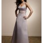 A-Line Halter top Tea-length Satin Prom Dress(PDS0085) for Women's Clothing