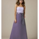 A-Line Strapless Tea-length Satin Prom Dress(PDS0087) for Women's Clothing