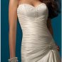 A-Line/Princess Strapless Chapel Train Taffeta wedding dress (WS0023)