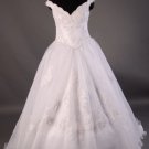 A-Line/Princess v-neck Strapless Chapel Train Chiffon wedding dress (LF0049)
