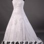 A-Line/Princess Strapless Chapel Train Satin wedding dress (LF0056)