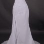 A-Line/Princess Sleeveless Sweetheart Chapel Train Satin wedding dress (LF0067)