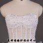 A-Line/Princess Strapless Chapel Train Satin wedding dress LF0069)