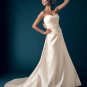 A-Line/Princess Sweetheart Chapel Train Satin wedding dress for brides new Style(WDA1687)