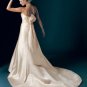 A-Line/Princess Sweetheart Chapel Train Satin wedding dress for brides new Style(WDA1687)