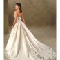 A-Line/Princess Strapless Chapel Train Satin wedding dress for brides new style(WDA0014)