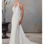A-Line/Princess Halter Top Chapel train Chiffon wedding dress for brides new Style(WDA0055)