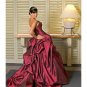 A-line/Princess Strapless Chapel Train Taffeta wedding dress for brides new style(WDA0163)