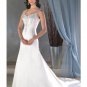 A-Line/Princess Spaghetti Straps Chapel train Satin wedding dress for brides new Style(WDA0059)