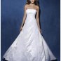 A-Line/Princess Strapless Chapel train Taffeta wedding dress for brides new Style(WDA0826)