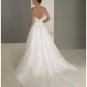 A-Line/Princess Strapless Chapel Train Satin wedding dress for brids new style(WDA0341)