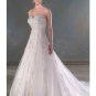 A-Line/Princess Sweetheart Chapel train Satin Lace wedding dress for brides new Style(WDA0060)
