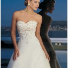A-Line/Princess Sweetheart Chapel Train Satin wedding dress for brides new style(BST1805)