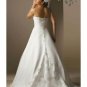 A-Line/Princess Strapless Chapel Train Satin wedding dress for brides new style(WDA1809)
