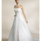 A-Line/Princess Strapless Chapel Train Stain wedding dress for brides new style(WDA1576)