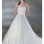 A-Line/Princess Strapless Chapel Train Satin wedding dress for brides new style(WDA0033)