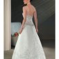 A-line/Princess Strapless Cathedral Train Satin wedding dress for brides new style(WDA0065)
