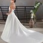 A-Line/Princess Halter Top Cathedral Train Satin wedding dress for brids gowns new style(WDA0028)