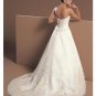 A-Line/Princess Strapless Chapel Train Satin wedding dress for brides gowns new Style(WDA1682)