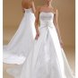 A-Line/Princess Strapless Chapel Train Stain wedding dress for brides gowns new style(WDA1593)