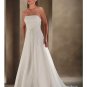 A-Line/Princess Strapless Chapel Train Chiffon wedding dress for brides gowns new style(WDA0008)