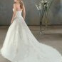 A-Line/Princess Strapless Chapel Train Organza wedding dress for brides gowns new style(WDA0038)