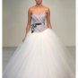 A-Line/Princess Sweetheart Chapel train tulle wedding dress for brides gowns new style(WDA0545)