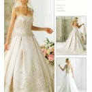 A-Line/Princess spaghetti straps Chapel Train Stain wedding dress for brides gowns new(WDA1587)