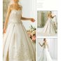 A-Line/Princess spaghetti straps Chapel Train Stain wedding dress for brides gowns new(WDA1587)