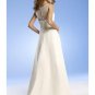 A-Line/Princess Bateau Chapel train Chiffon wedding dress for brides gowns new Style(WED0057)