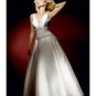 A-Line/Princess V-Neck Floor-Length Satin wedding dress for brides gowns new style(WDA0599)