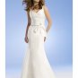 A-Line/Princess V-neck Sweep train Satin wedding dress for brides gowns new Style(WED0052)