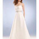 A-Line/Princess Strapless Floor Length Chiffon wedding dress for brides gowns new Style(WD0034)