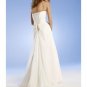 A-Line/Princess Strapless Chapel train Chiffon wedding dress for brides gowns new Style(WED0049)
