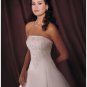 A-line/Princess Strapless Chapel Train Satin wedding dress for brides gowns new style(WDA1512)