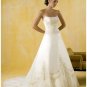 A-Line/Princess Strapless Chapel Train Chiffon wedding dress for brides gowns new style(WDA0394)