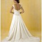 A-Line/Princess Strapless Chapel Train Chiffon wedding dress for brides gowns new style(WDA0394)