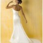 A-Line/Princess Strapless Chapel Train Chiffon wedding dress for brides gowns new style(WDA0387)