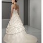 A-Line/Princess Strapless Chapel Train Satin wedding dress for brides gowns new Style(WD0272)
