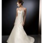 A-Line/Princess Strapless Chapel Train Satin wedding dress for brides gowns new Style(WD0288)