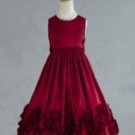 A-Line/Princess Square Tea-length Taffeta Children's Christmas dress (19)