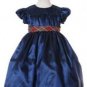A-Line/Princess Scoop knee-length Satin Children's Christmas dress (21)